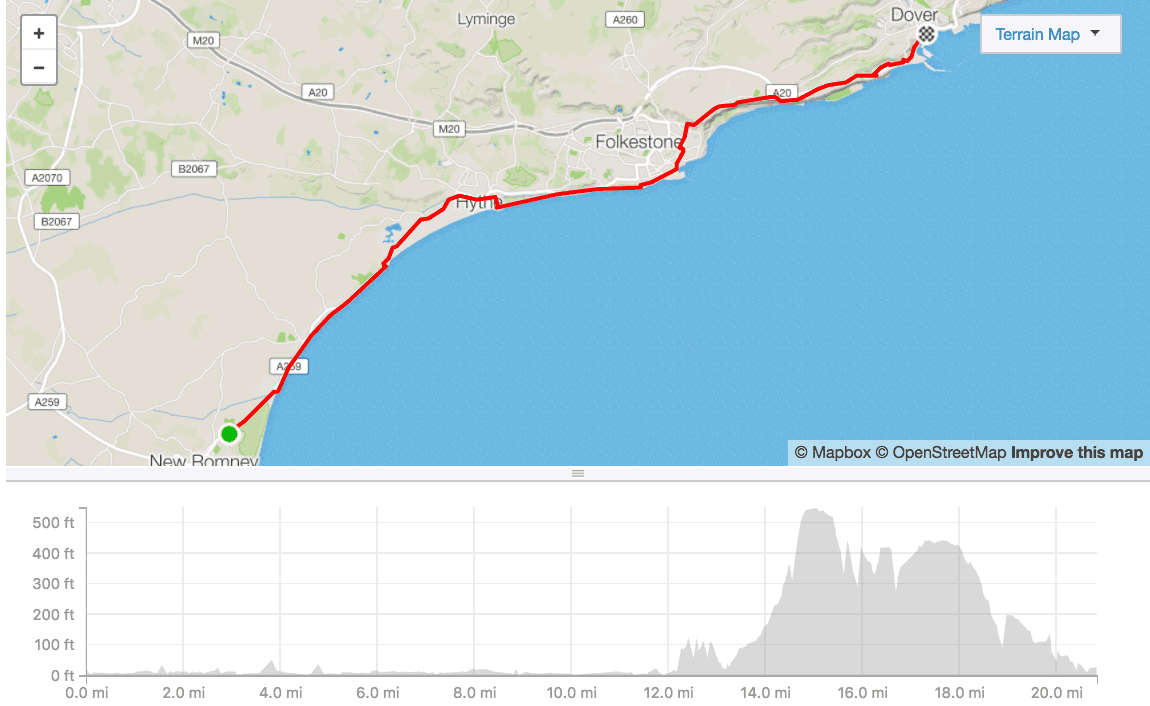 Plan: August 4th New Romney to Dover