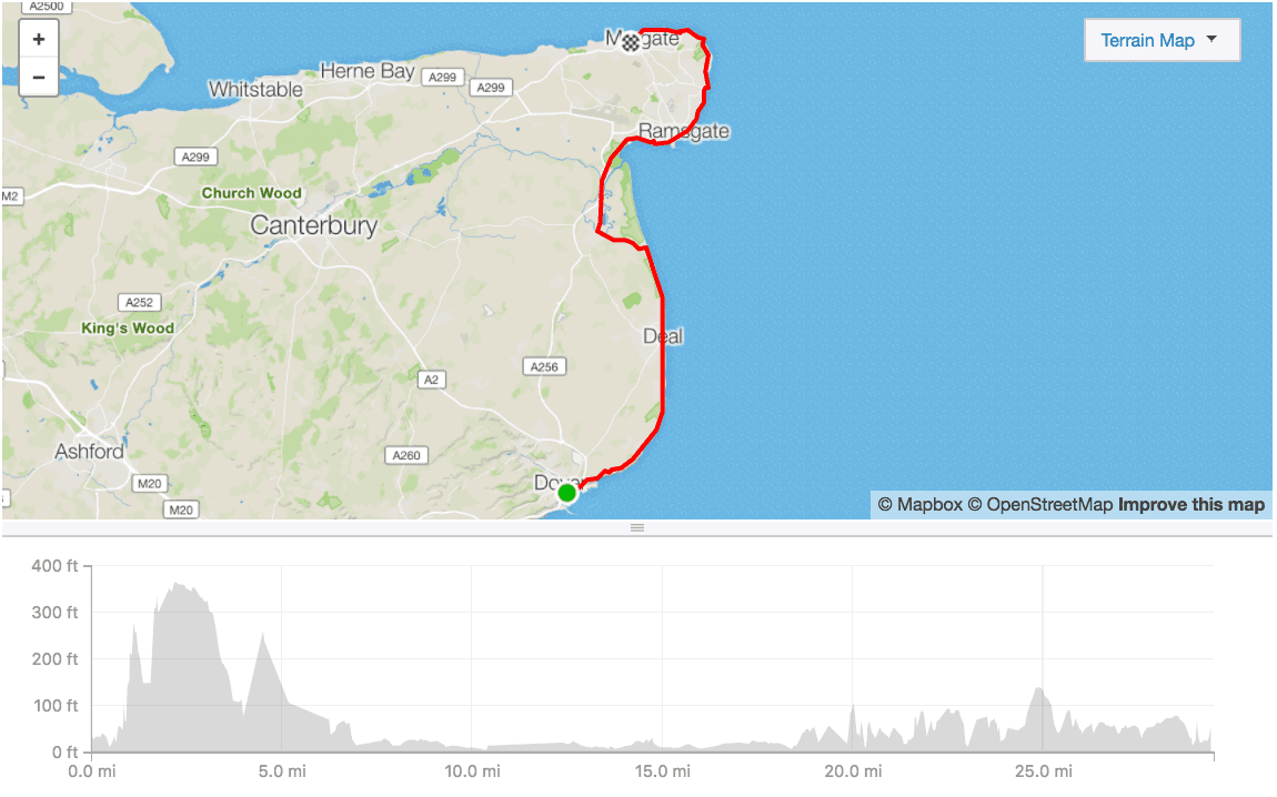 Plan: August 5sth Dover to Margate