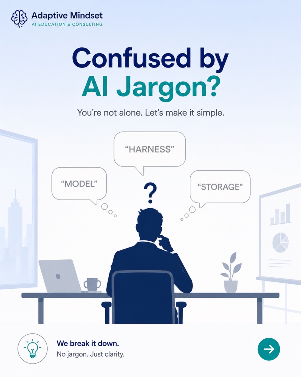Confused by AI jargon? Model, harness, storage — we break it down.